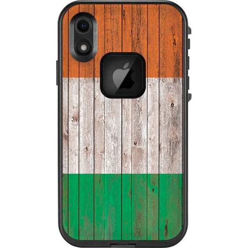 Ireland Flag Dark Wood LifeProof Fre iPhone Skin